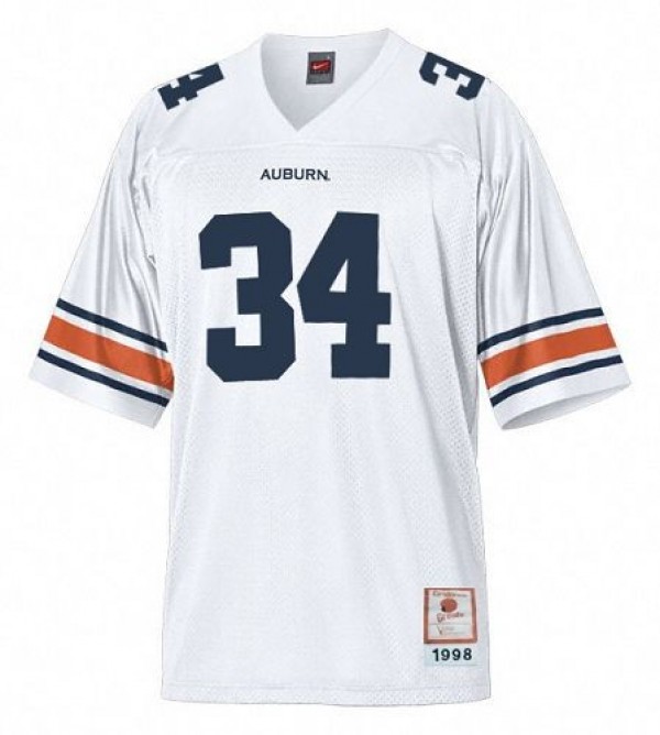 Men Elite Program #34 Bo Jackson White Officially Licensed Jersey