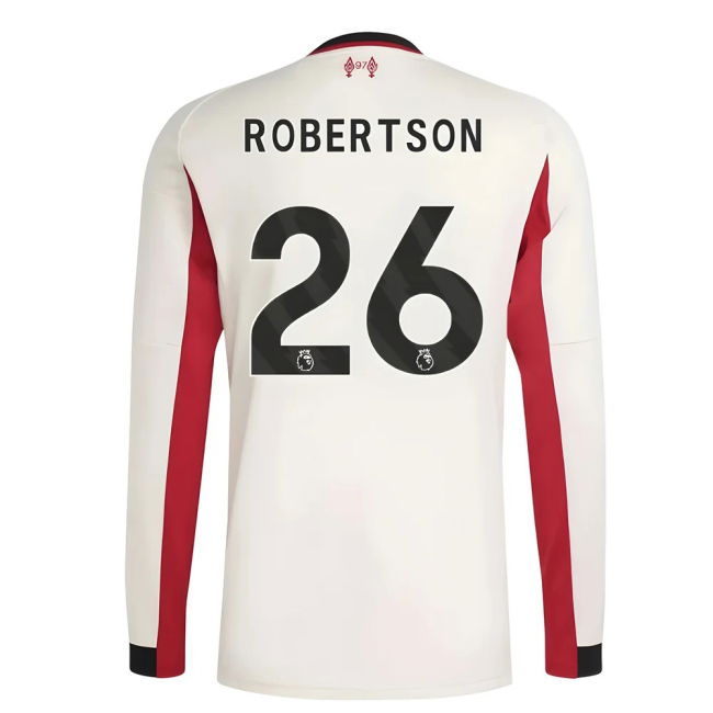 2025-2026 Liverpool Long Sleeve Away Shirt (Robertson 26)
