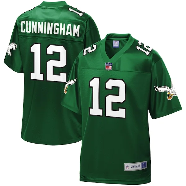 None Randall Cunningham Replica Jersey - Green | NFL Player Jersey