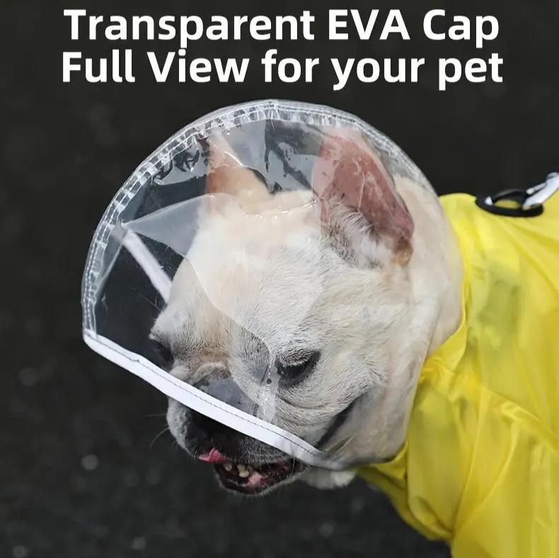 Non-slip Frenchie Raincoat With Integrated Booties And Hood Dog Supplies