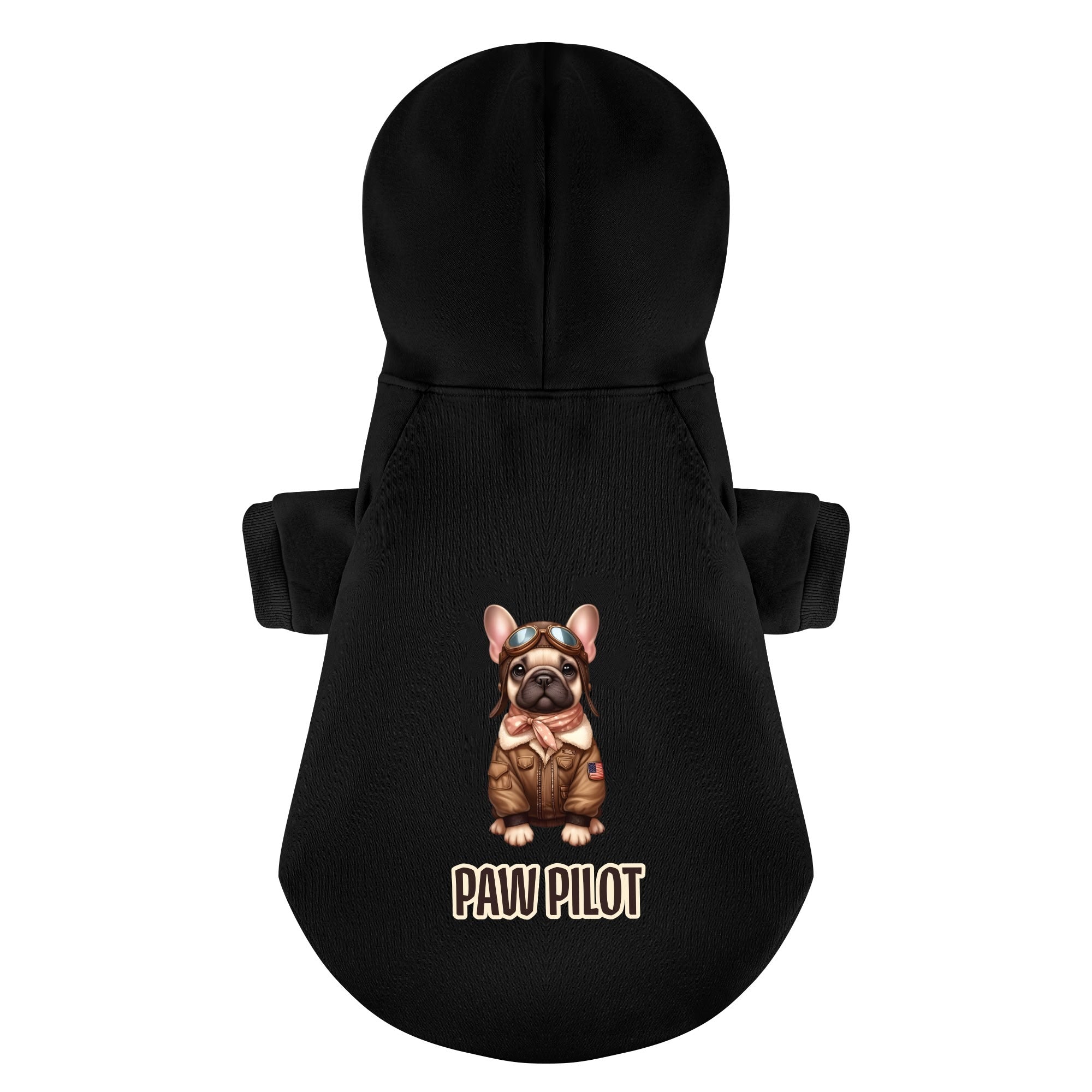 Paw Pilot and Co-Pawlot - Matching French Bulldog Hoodies – Stylish, Cozy & Personalized!