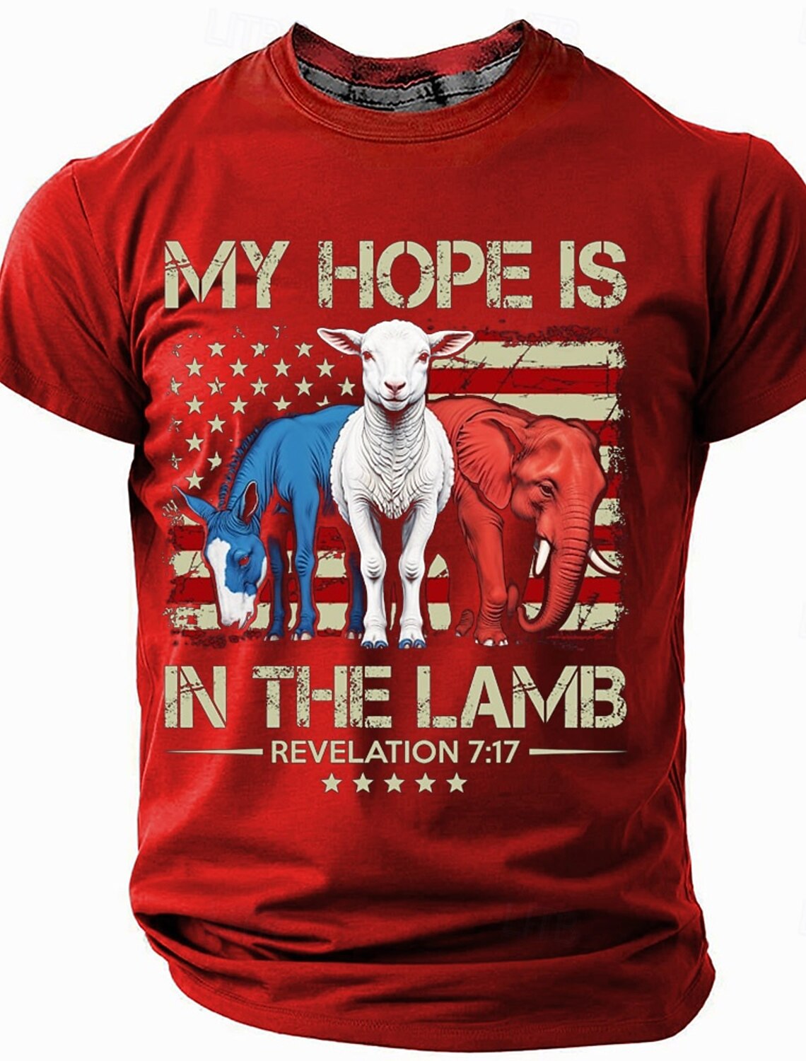 4th of July 2026 250th Memorial Day Patriotic Patriot 3D Print Crew Neck Short Sleeve T-Shirt Casual Daily Street