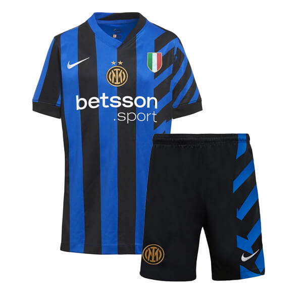 KIDS INTER MILAN 2425 HOME KITShirtShorts - Official Replica 18177