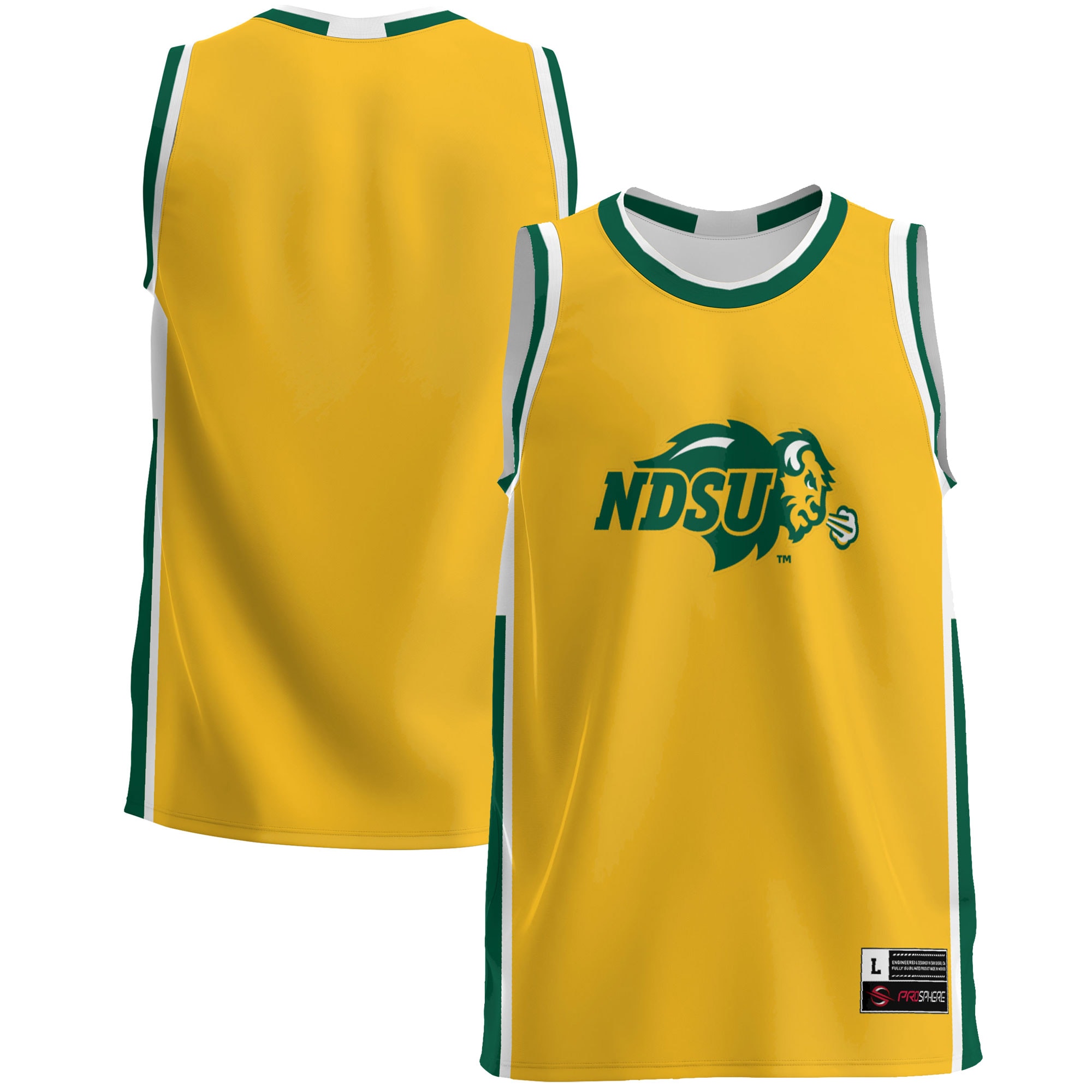 [NJP] Women's NDSU Bison GameDay Greats Lightweight Basketball Jersey - Green