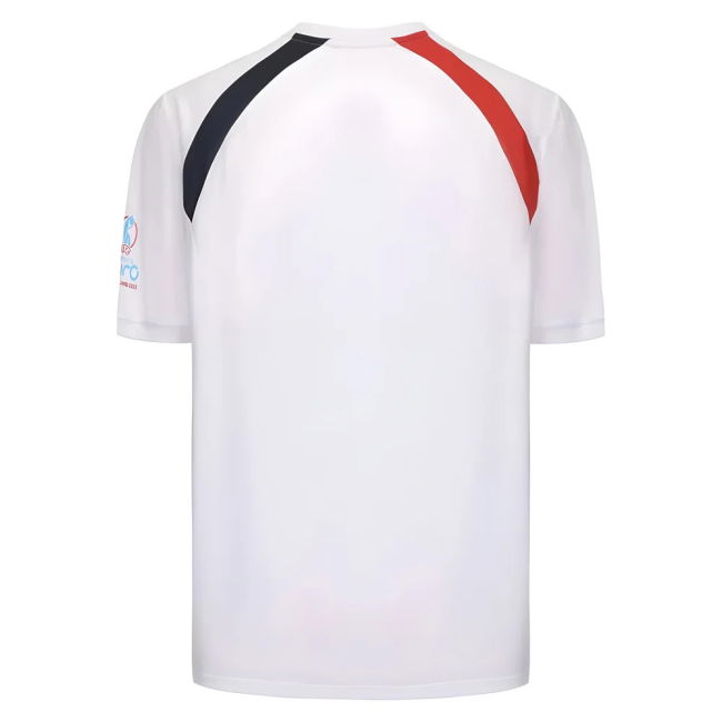 2025 England WEC Poly T-Shirt (White) - Mens