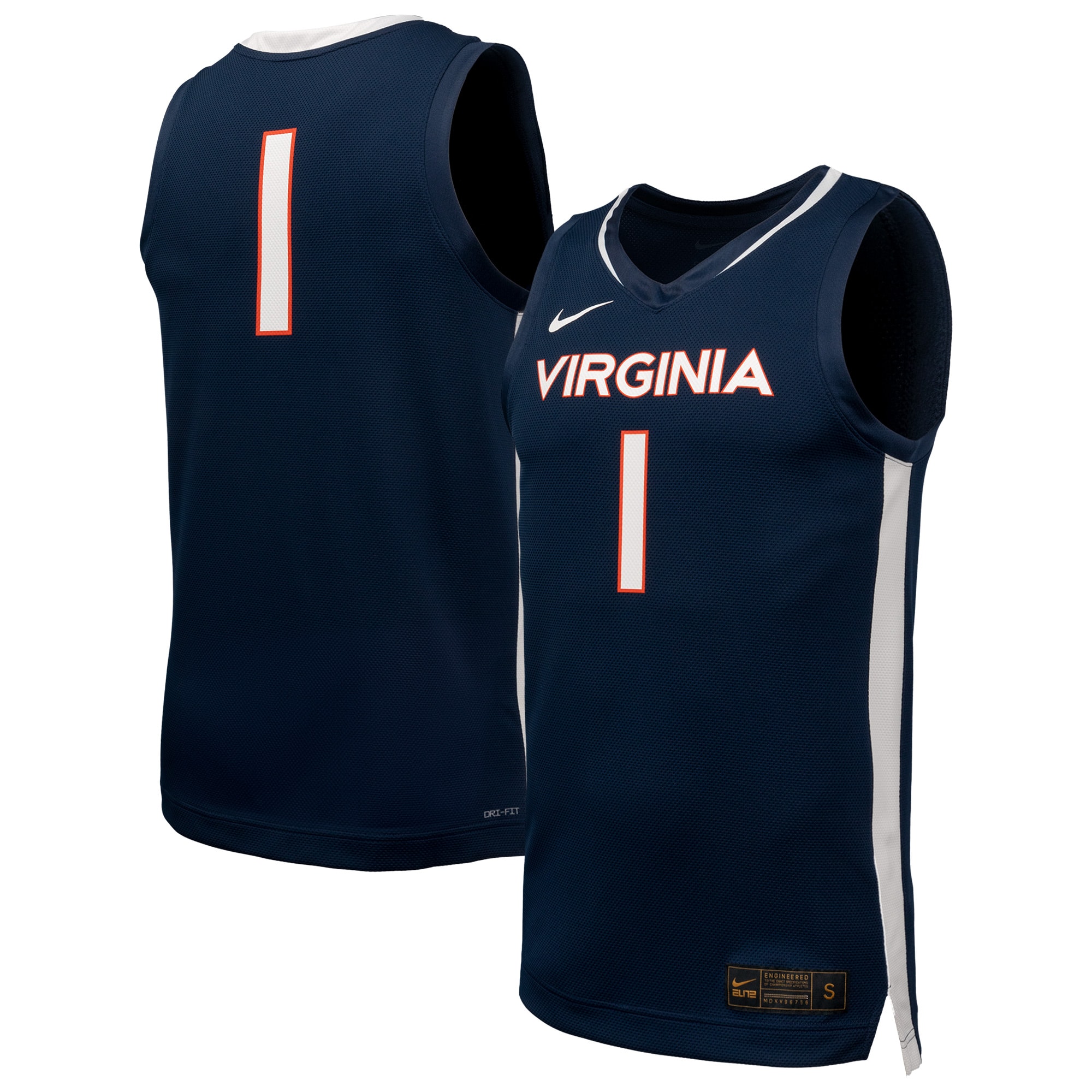 [NJP] Women's Virginia Cavaliers Replica Basketball Jersey - Navy