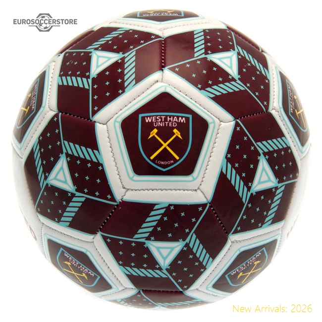 West Ham United Fc Hex Size 3 Football - Great Value - Match Day Jersey