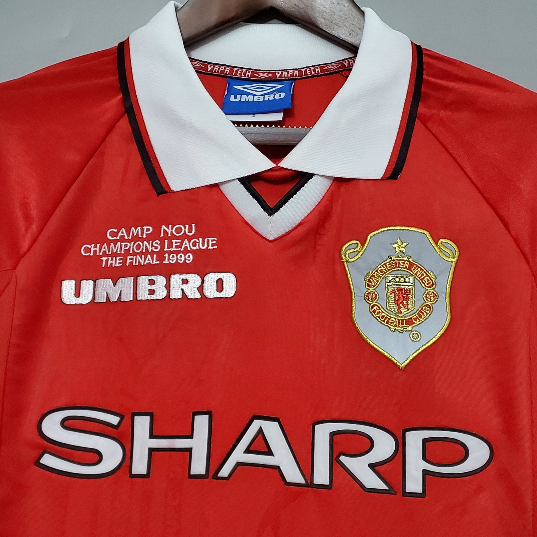 1999-2000 Man United Home retro kit- Long sleeves