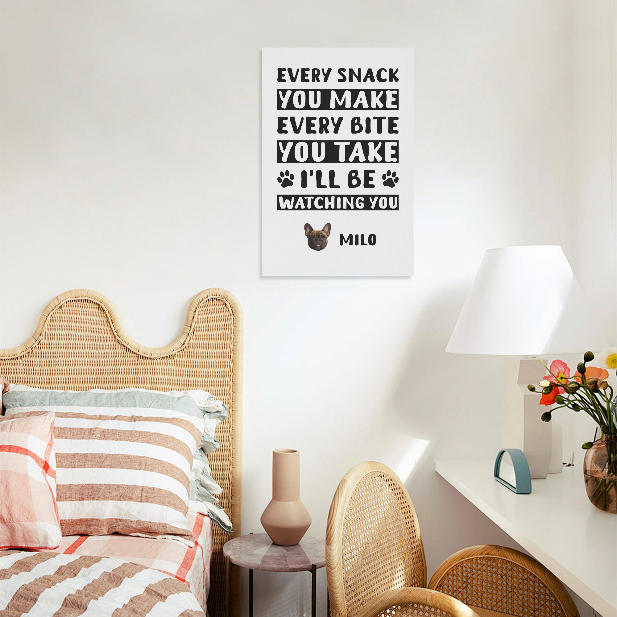 Durable Nelly - Personalized Vertical Canvas Painting for Everyday Wear