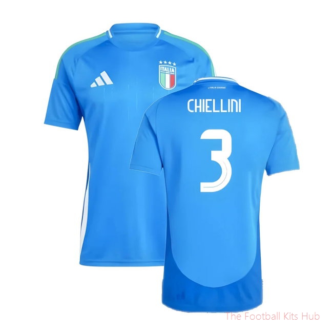 2024-2025 Italy Home Shirt (CHIELLINI 3)