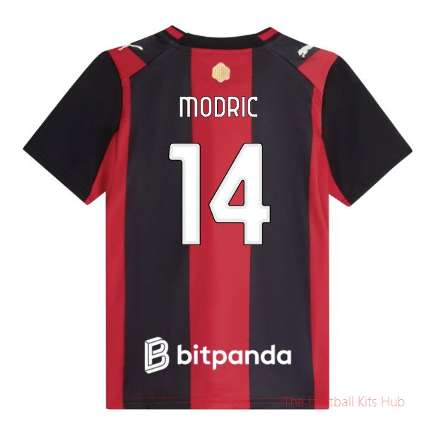 Soccer AC Milan 2026-2027 Home Shirt (Kids) (Modric 14)