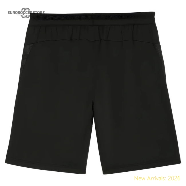 Fan-Favorite 2025-2026 Ac Milan Training Shorts W/Pockets (Black)