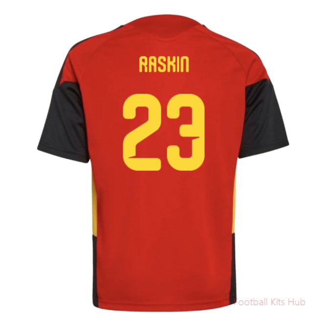 [SD] 2026/27 Belgium Training Jersey (Red) - Kids (Raskin 23)