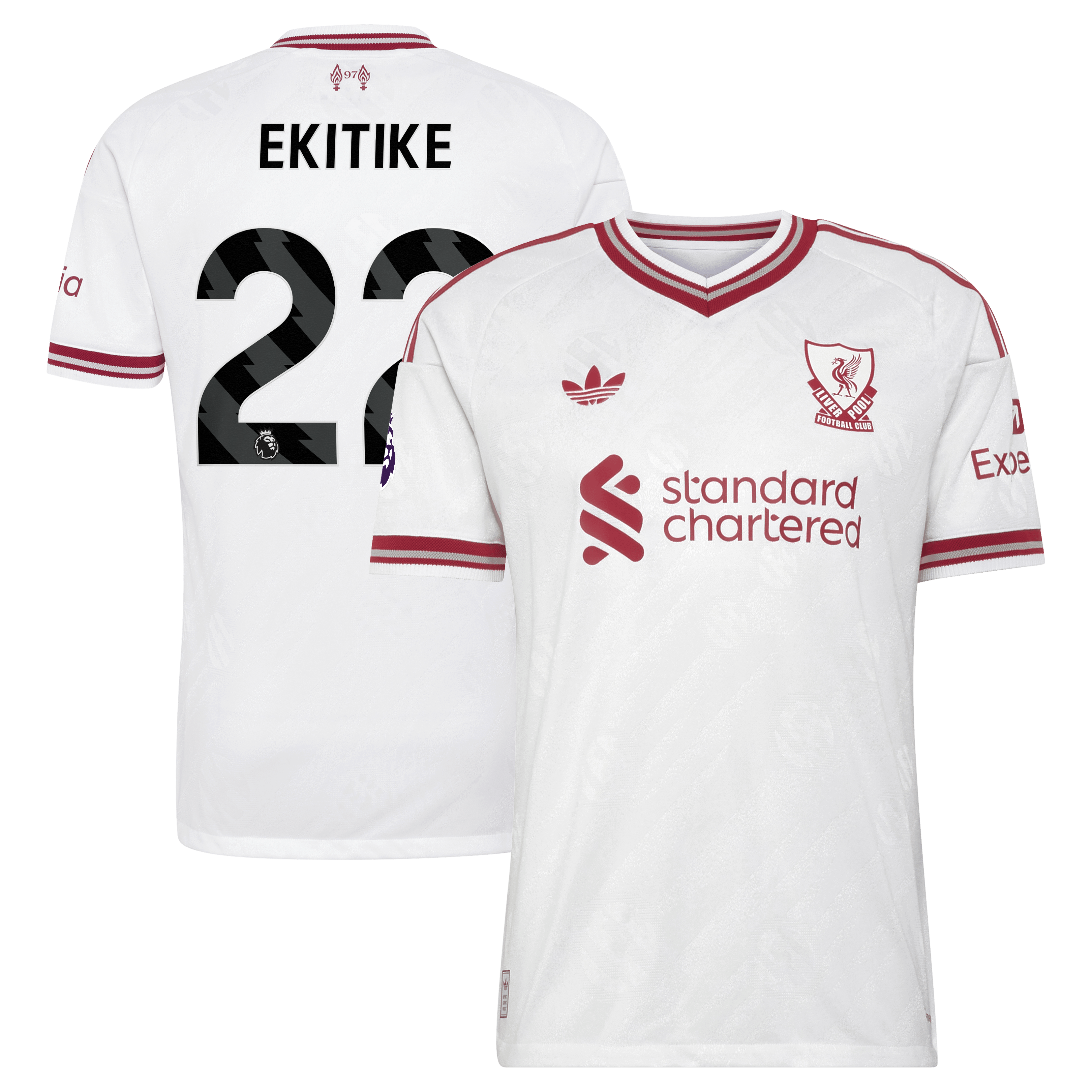 [SJH] Hugo Ekitike Liverpool 2026/27 Away On-Field Authentic Jersey - White