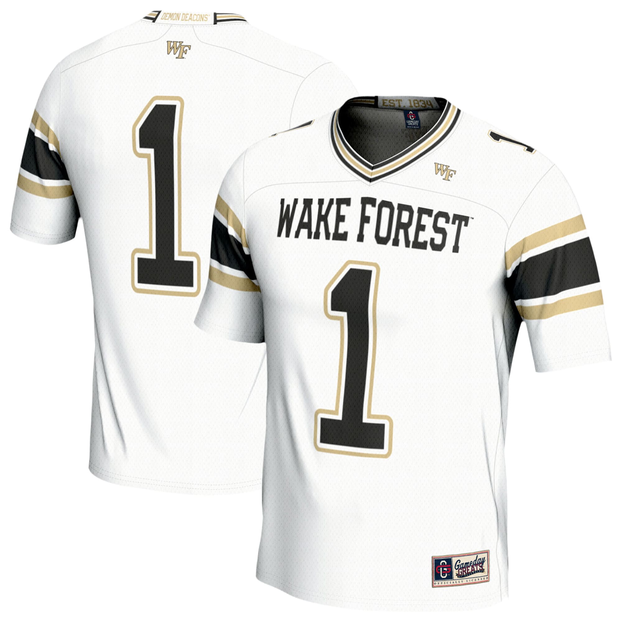 Wake Forest Demon Deacons #1 Football Jersey - White | Stadium Series 26/27 Season