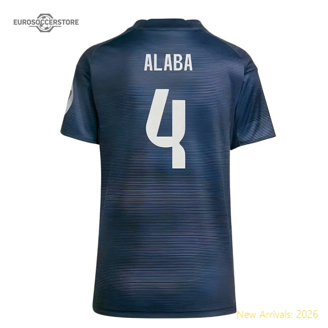 2025-2026 Real Madrid Away Match-ready Jersey Alaba Performance Fabric