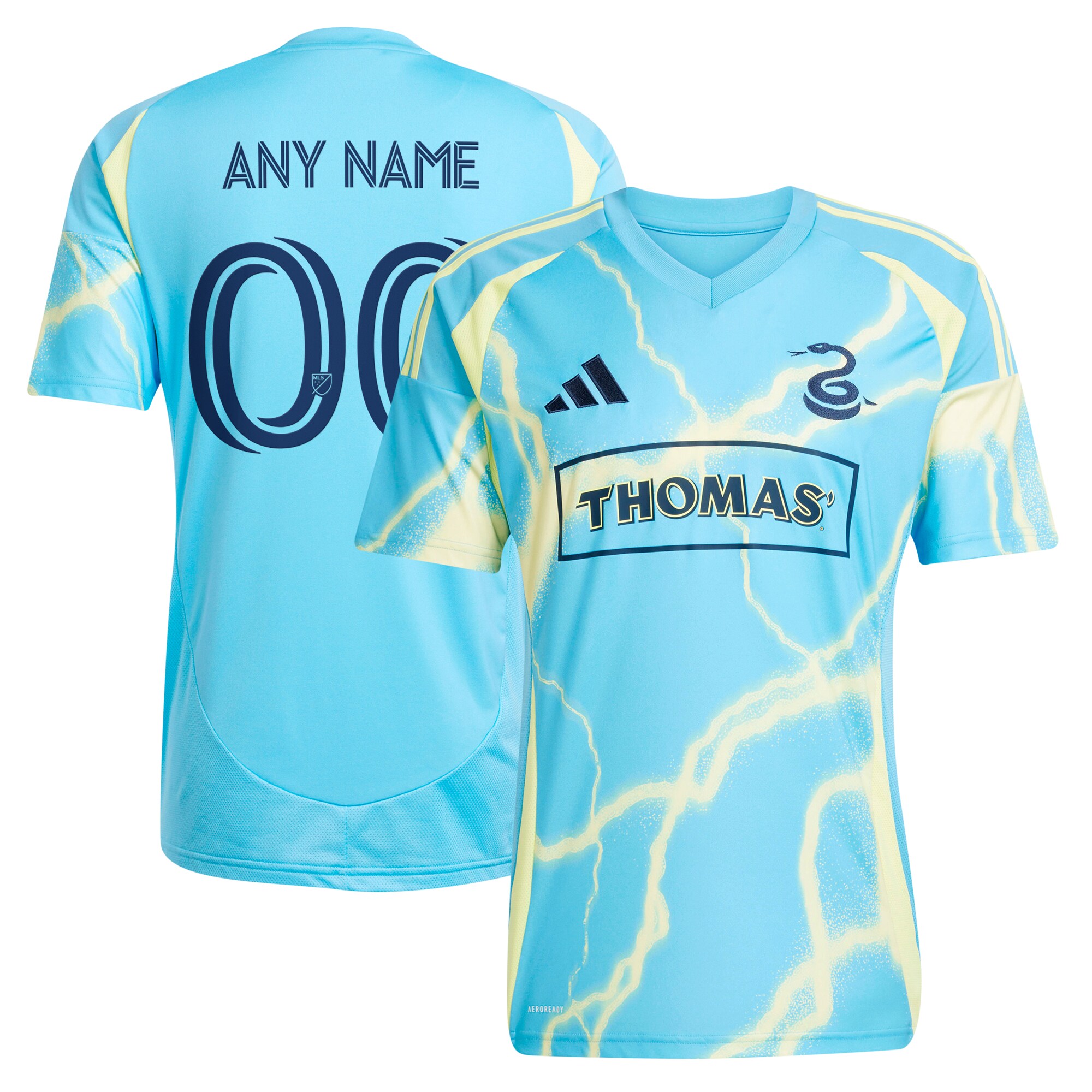 [LK] Philadelphia Union 2025 The Voltage Kit Replica Custom Jersey - Blue