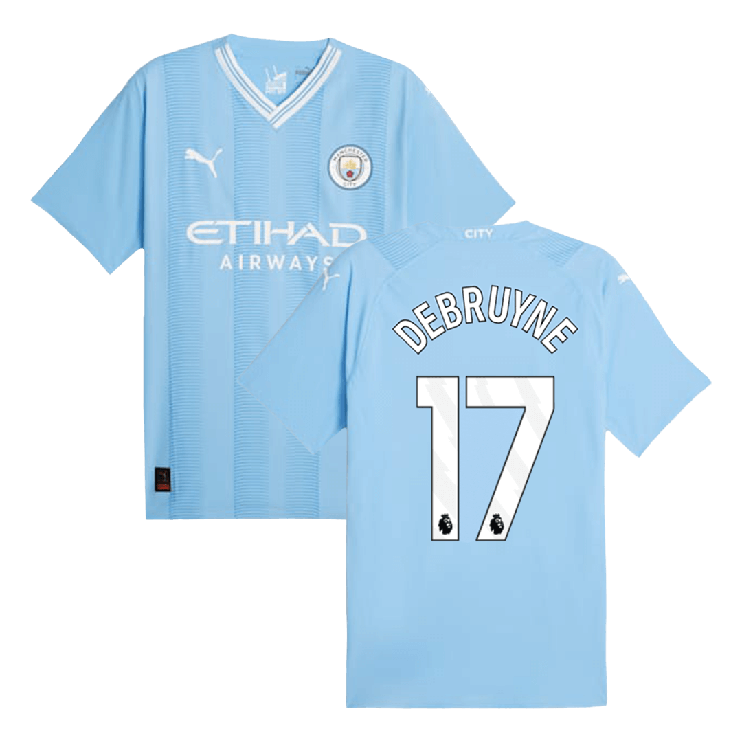Player Version DE BRUYNE #17 Manchester City Home Soccer Jersey 2023/2