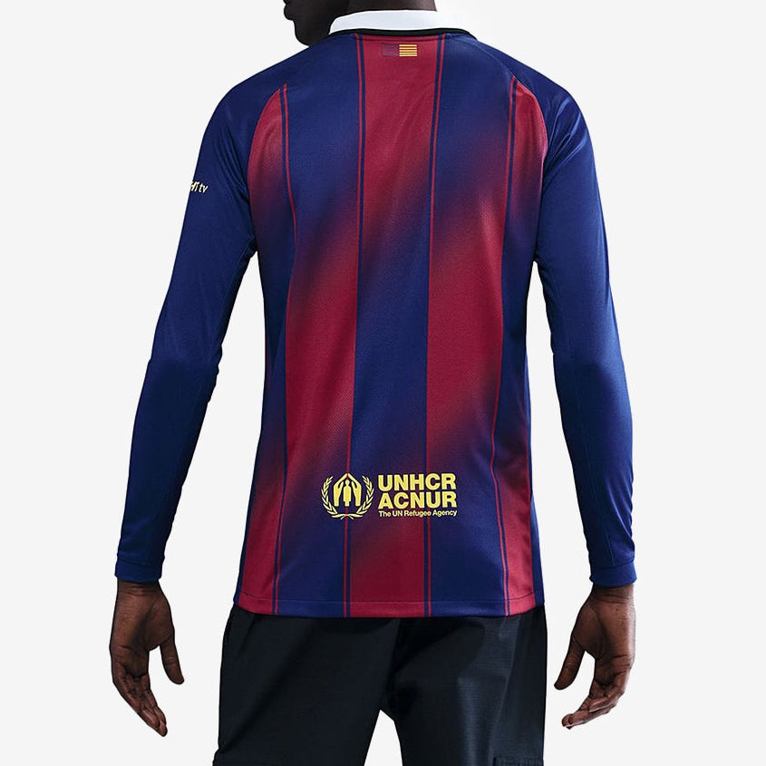Barcelona Long Sleeve 2025-2026 UCL Home Jersey – Authentic Shirt