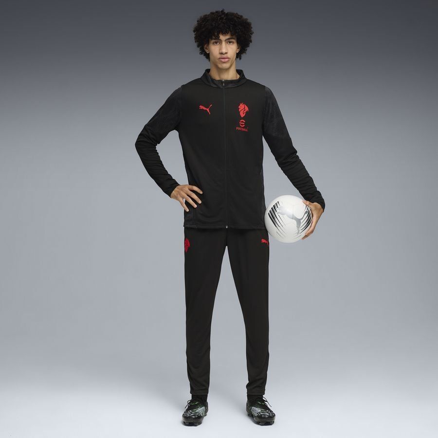 Milan Training Trousers - PUMA Black/For All Time Red