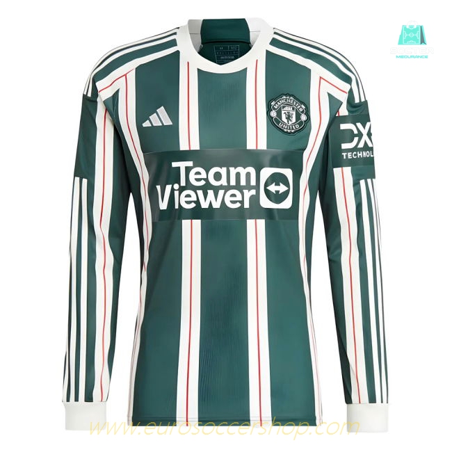 2023-2024 Man Utd Long Sleeve Away Shirt (B Fernandes 8)