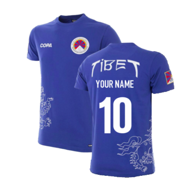 Copa Tibet Tee (blue) (your Name) - Match Quality - World Cup Edition