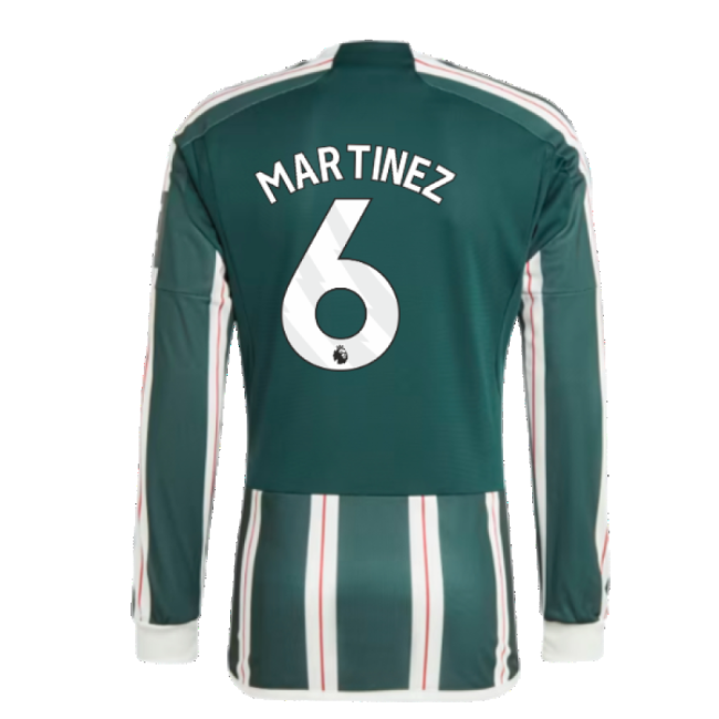 2023-2024 Man Utd Long Sleeve Away Jersey (Martinez 6)