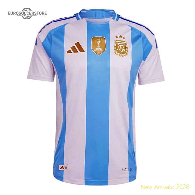 2024-2025 Argentina Authentic Home Shirt (J.ALVAREZ 9)