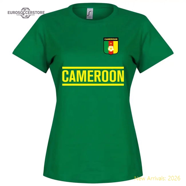 Cameroon Team Womens T-Shirt - Green