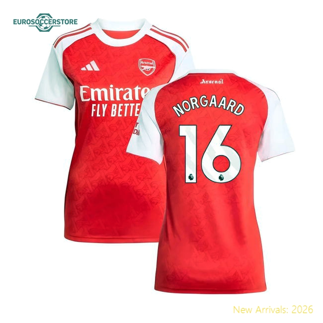 2025-2026 Arsenal Home Fan Version Women'S Jersey Game Day Outfit