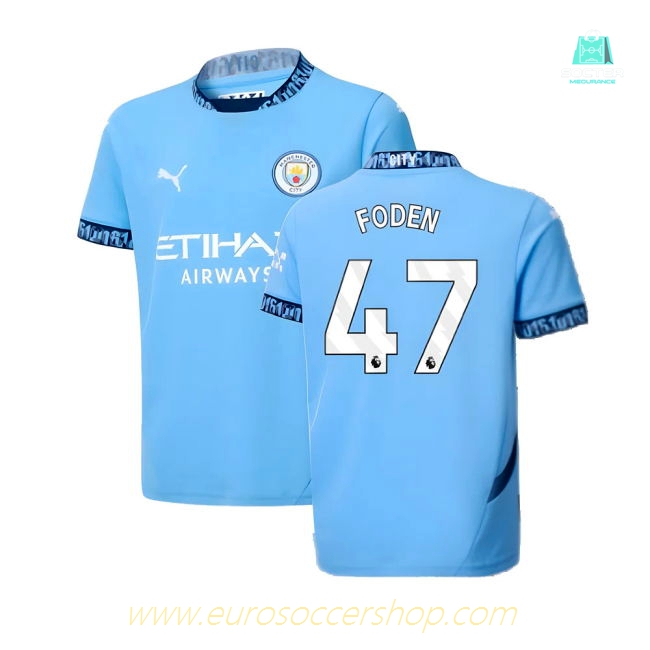 2024-2025 Man City Home Shirt (Kids) (Foden 47)