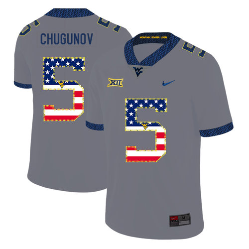 Men's None Gray 2024 moisture wicking Chris Chugunov #5 replica Jersey