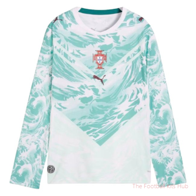 2026-2027 Portugal Long Sleeve Away Shirt (Kids)