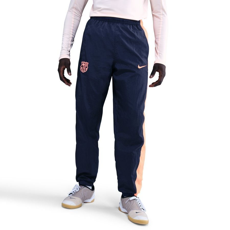 Barcelona Track Bottoms T90 Woven 3rd Midnight Navy/bright Mango