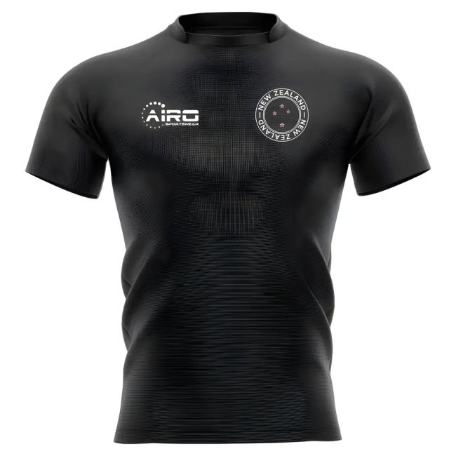Team 2025-2026 New Zealand All Blacks Home Concept Rugby Shirt -