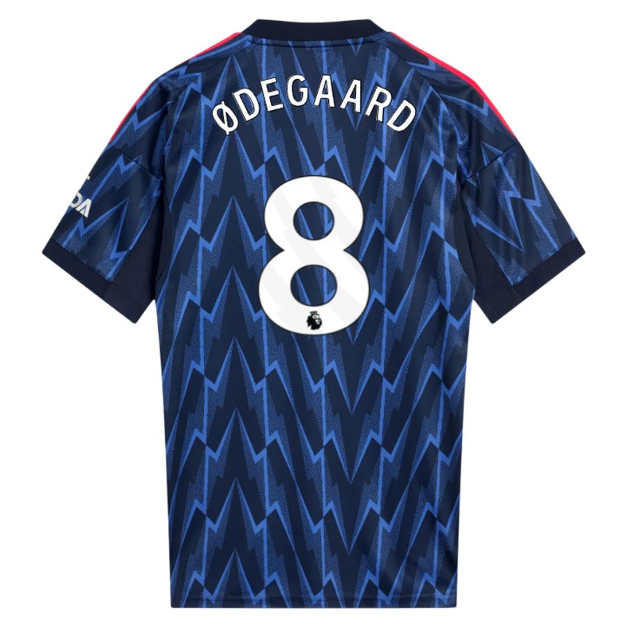Arsenal 2025 2026 Odegaard Kids Away Kit Jersey