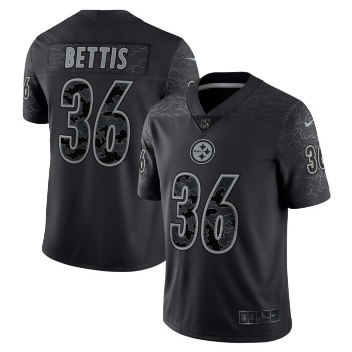 Men's Pittsburgh Steelers Jerome Bettis Nike Black Retired...