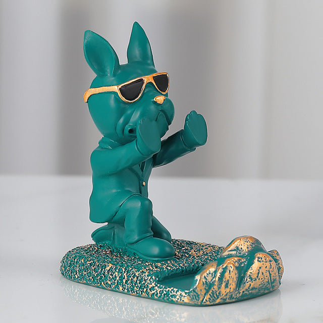 French Bulldog Figurines Mobile Phone Holder