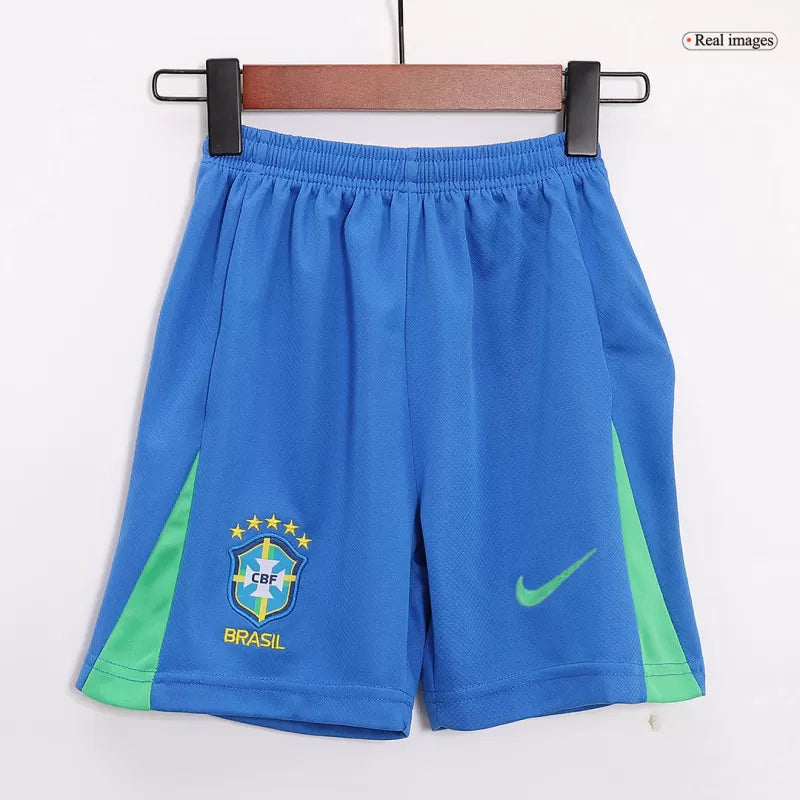 Brazil Kid¡®s Home Soccer Jerseys (Jersey+Short) Kit 2024Authentic Kit