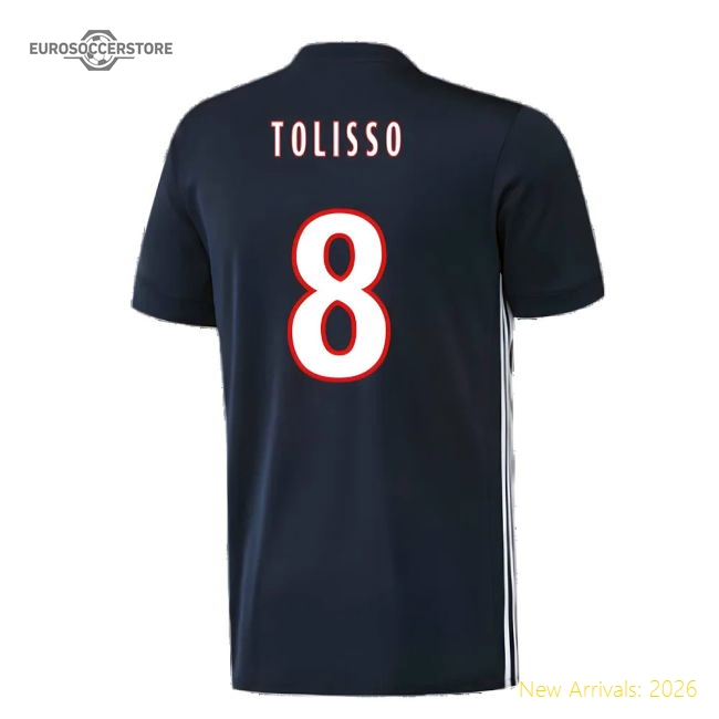 Genuine Lyon 2017-18 Away Shirt ((Excellent) L) (Tolisso 8)