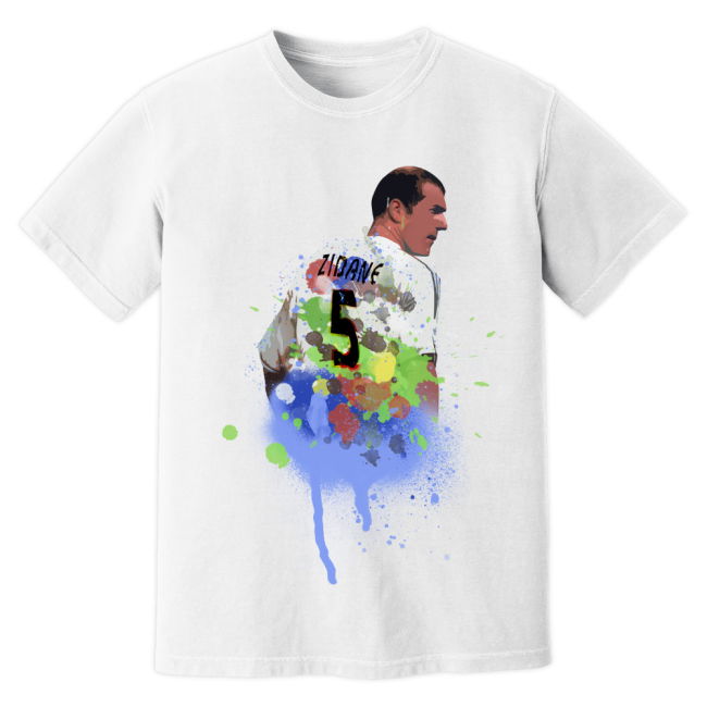 Zinedine Zidane Real Madrid Art T-Shirt - Game - Top- Elite- EliteGrade
