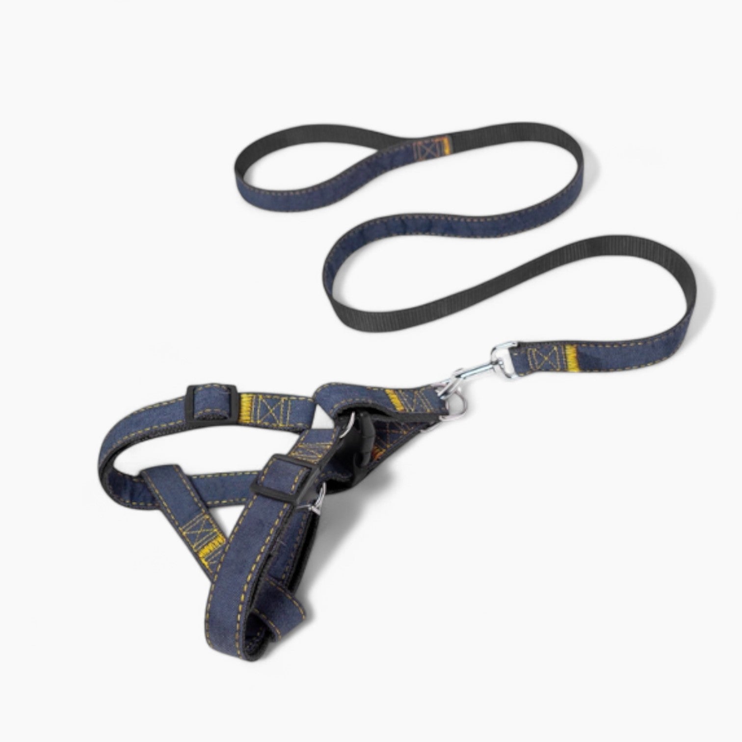 Denim Harness Leash Set – Anti-break Adjustable Chest Vest Summer Wear