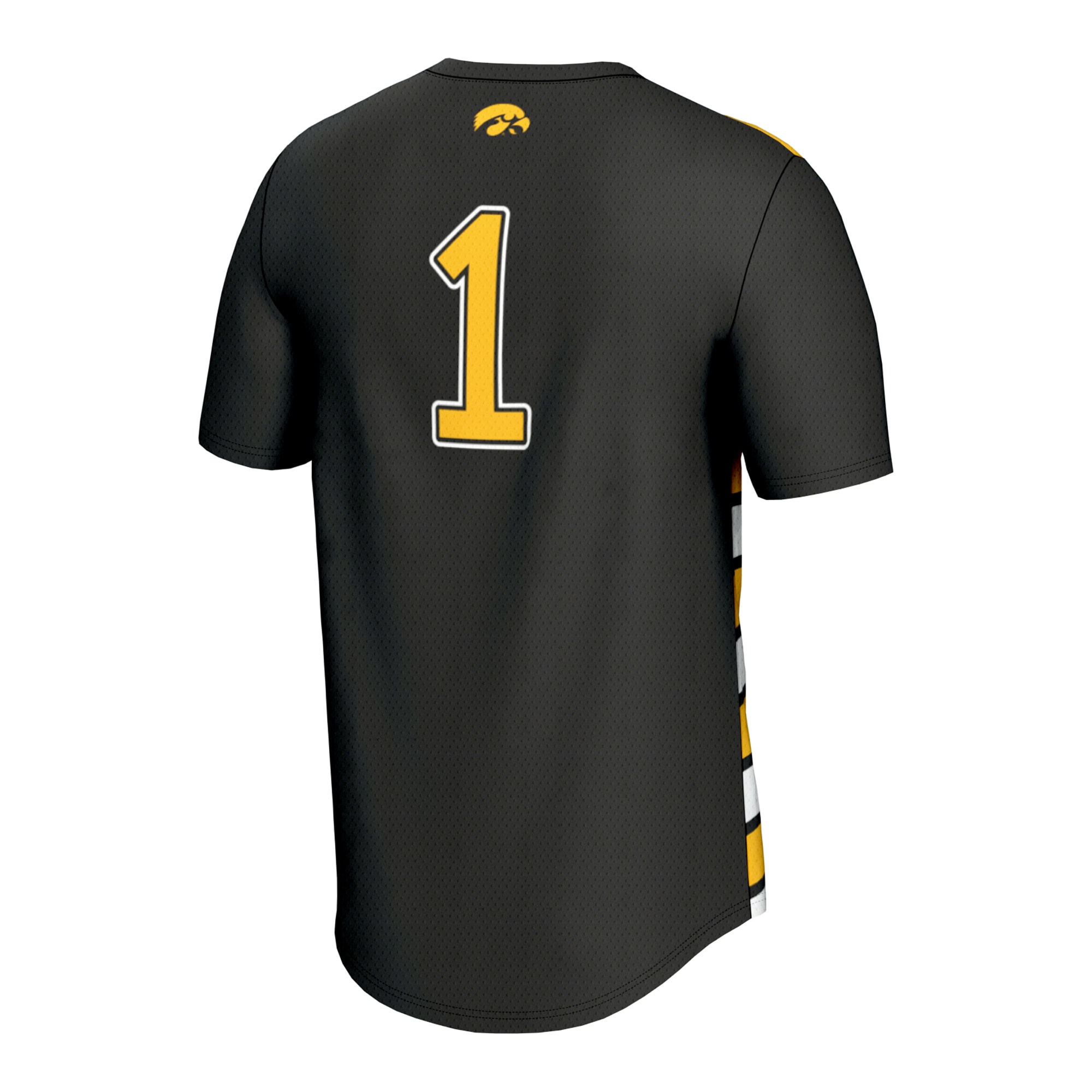 [LK] Iowa Hawkeyes GameDay Greats Unisex Lightweight Collegiate Soccer Fashion Jersey - Black