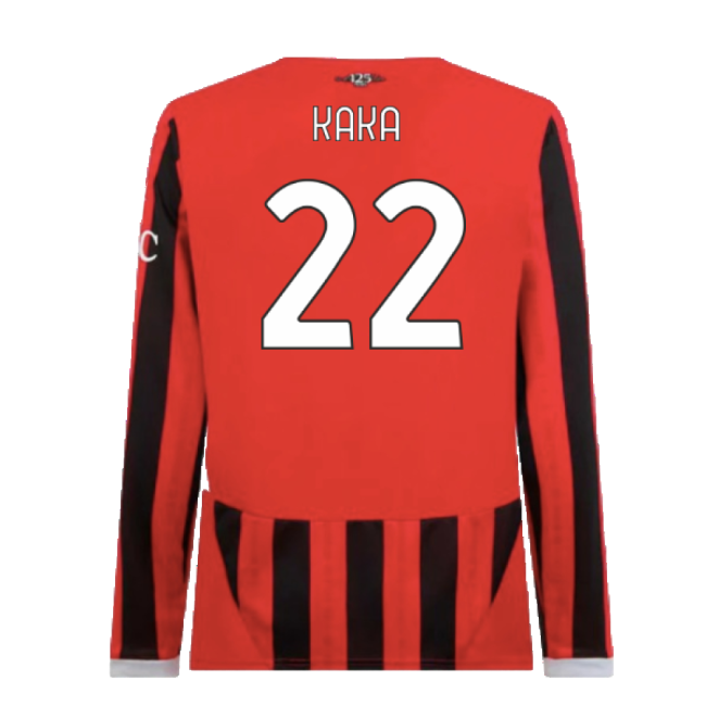 Ac Milan Home Long Sleeve Kit 2024-2025 Fan Collection Jersey