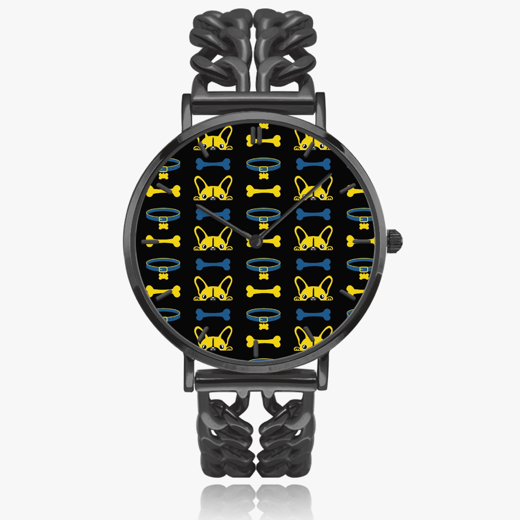 Bernette - Chic Hollow Strap Watch for Frenchie Lovers