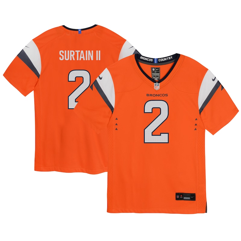 None Patrick Surtain II Denver Broncos Great Value Authentic Jersey