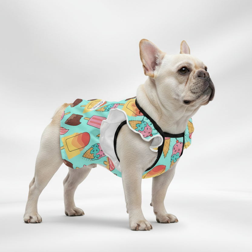 French Bulldog Chérie French Bulldog Dresses For Females Durable Dog Item