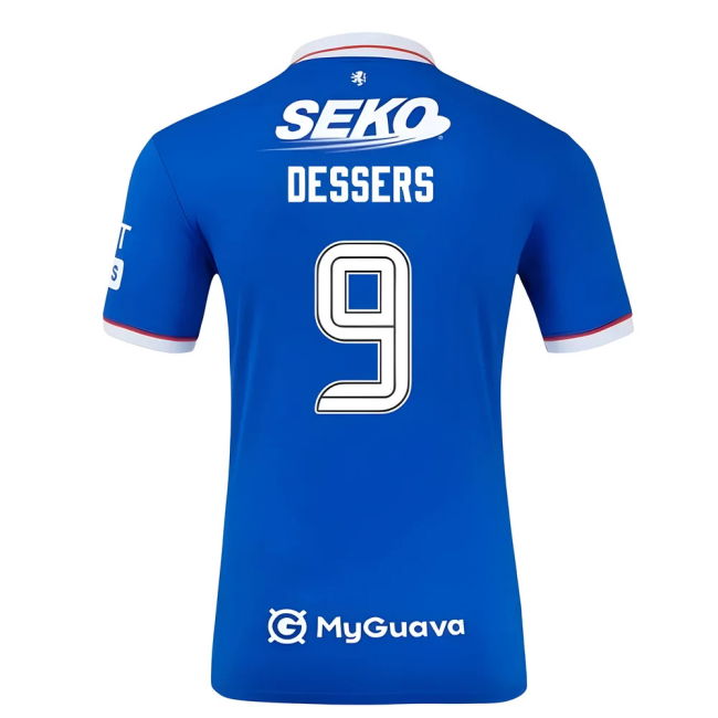Replica 2025-2026 Rangers Home Authentic Dessers 9 With Special