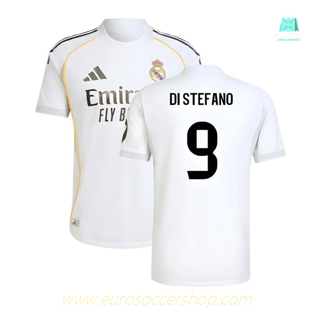 2025-2026 Real Madrid Authentic Home Shirt (Di Stefano 9)