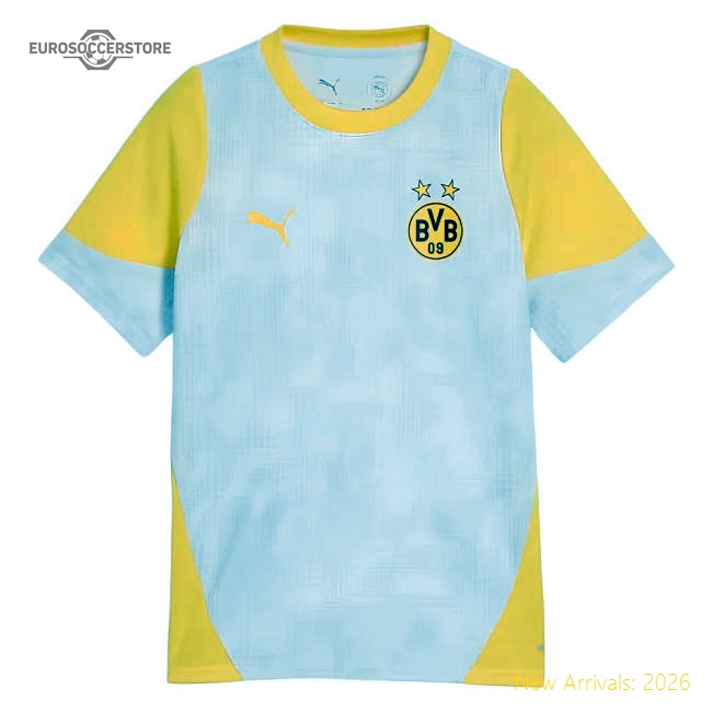 Official 2025-2026 Borussia Dortmund Training Jersey (Silver Mist) - Kids (Your